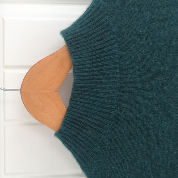 Aritzia Babaton Forest Green Luxe 2 Ply Cashmere Sweater Kath Mockneck Size 2XS - Picture 4 of 9